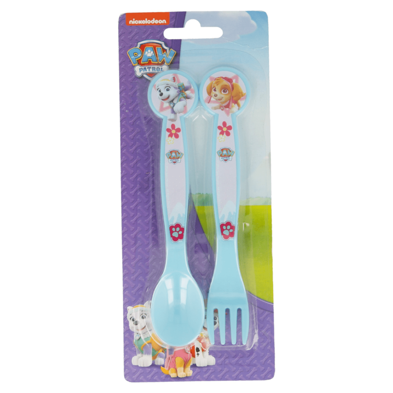 

Disney-2 Pcs Pp Fork and Spoon Cutlery Set Paw Patrol Girl