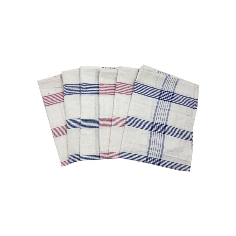 BYFT Orchard Pink Multi Checks (50 x 70 Cm) Tea Towel -Set of 8