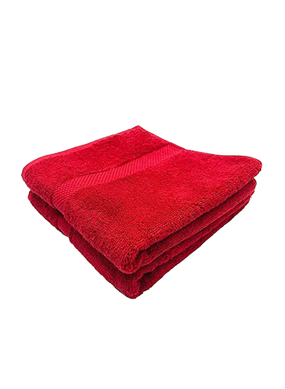 BYFT Gardenia 100% Cotton Hand Towel Set, 2 Piece, Red