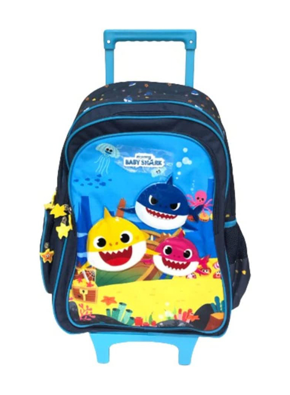 

Pinkfong 18-inch Baby Shark Story School Trolley Bag for Kids, Multicolour