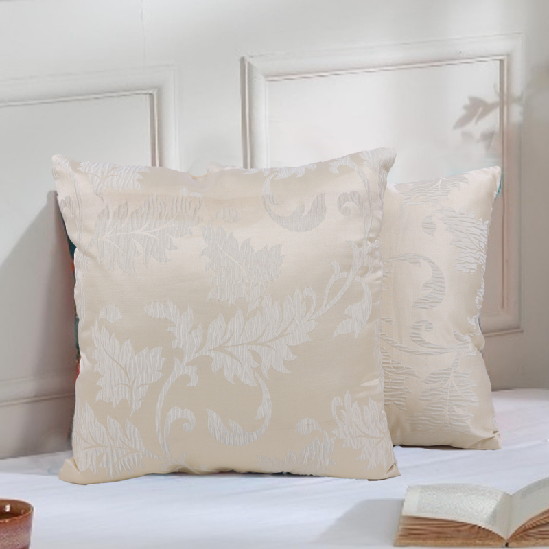 BYFT Regal Cream 16 x 16 Inch Decorative Cushion & Cushion Cover Set of 2