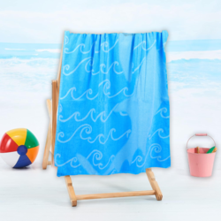 BYFT Jacquard Beach Towel 86 x 162 Cm 390 GsmSharks Cotton Set of 1