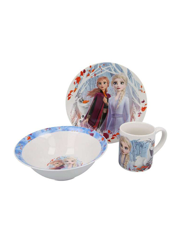 

Disney 3-Piece Frozen II Dinner Set, Multicolour