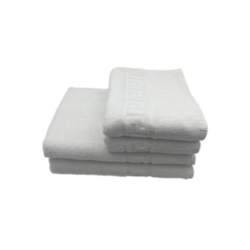 BYFT Magnolia (White) Luxury Towel set (Set of 2 Hand-50x80cm & 2 Bath Towel) 100% Cotton, Highly Absorbent and Quick dry, Hotel and Spa Quality Bath linen-500 Gsm