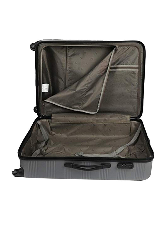 Heys Runway 4W Trolley Luggage Suitcase Unisex, 53cm, Silver