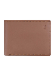 Jafferjees Venice Leather Bi-Fold Wallet for Men, Light Brown