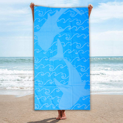 BYFT Jacquard Beach Towel 86 x 162 Cm 390 GsmSharks Cotton Set of 1