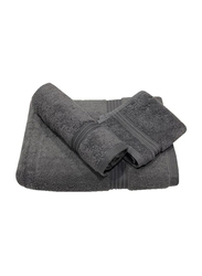 BYFT 3-Piece Home Essential 100% Cotton Bath, Hand & Face Towel Set, Charcoal Black