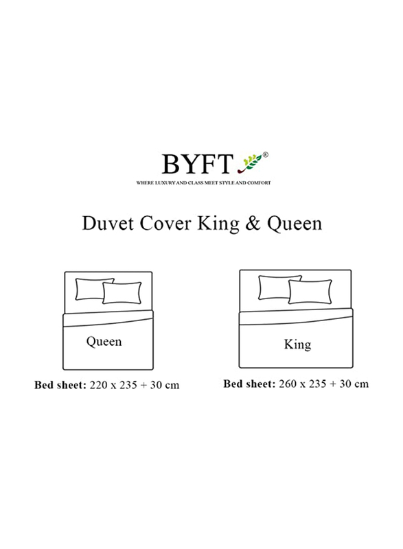 BYFT Tulip 100% Cotton Satin Stripe Duvet Cover, 300 Tc, 1cm, 245 x 265 + 30cm, King, Sea Green