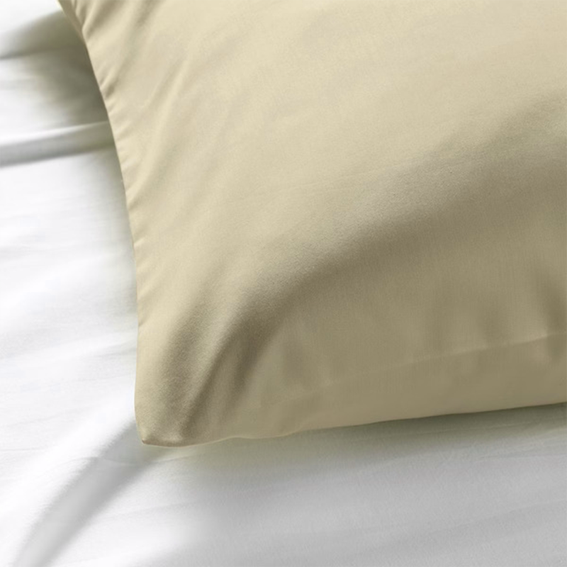 BYFT Orchard Exclusive (Cream) Single Size Flat Sheet and pillow case Set (Set of 2 Pcs) 100% Cotton Soft and Luxurious Hotel Quality Bed linen -180 TC