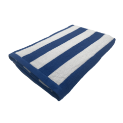 BYFT Petunia (Royal Blue - White) Luxury Pool Towel (90 x 180 Cm -Set of 1) 100% Cotton, Highly Absorbent and Quick dry, Classic Hotel and Spa Quality Beach Towel -550 Gsm