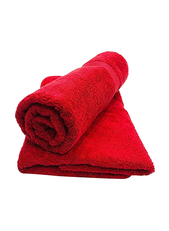 BYFT Gardenia 100% Cotton Hand Towel Set, 2 Piece, Red