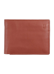 Jafferjees Berlin Leather Bi-Fold Wallet for Men, Light Brown