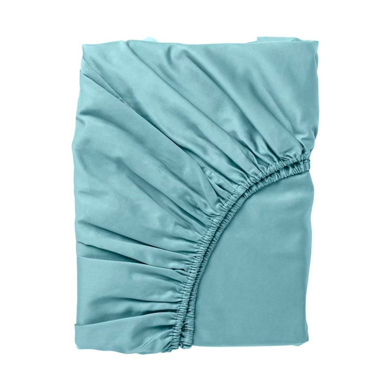 BYFT Orchard Exclusive (Sea Green) Queen Size Fitted Sheet and pillowcase Set (Set of 3 pcs) 100% Cotton Soft and Luxurious Hotel Quality Bed linen -180 TC