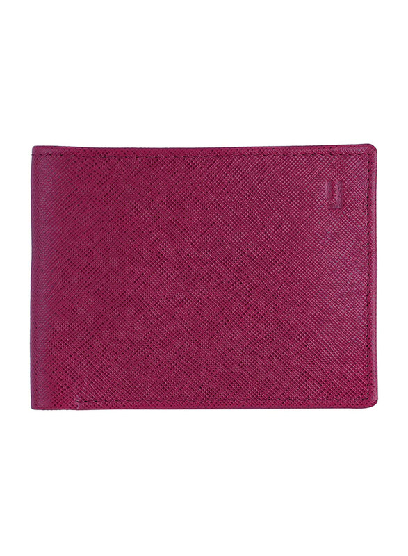 Jafferjees Paris Leather Bi-Fold Wallet for Men, Burgundy