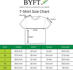BYFT (Black) Embroidered Cotton T-shirt (Mr. Happy) Personalized Round Neck T-shirt For Men (Small)-Set of 1 pc-190 GSM