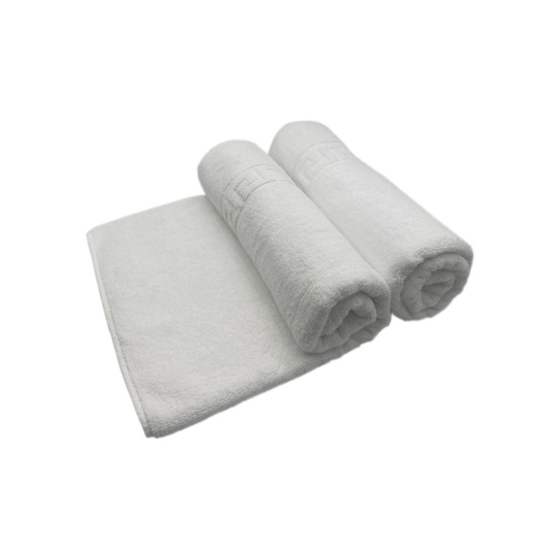 BYFT Magnolia (White) Luxury Bath Towel (70 x 140 Cm -Set of 2) 100% Cotton, Highly Absorbent and Quick dry, Classic Hotel and Spa Quality Bath Linen -600 Gsm