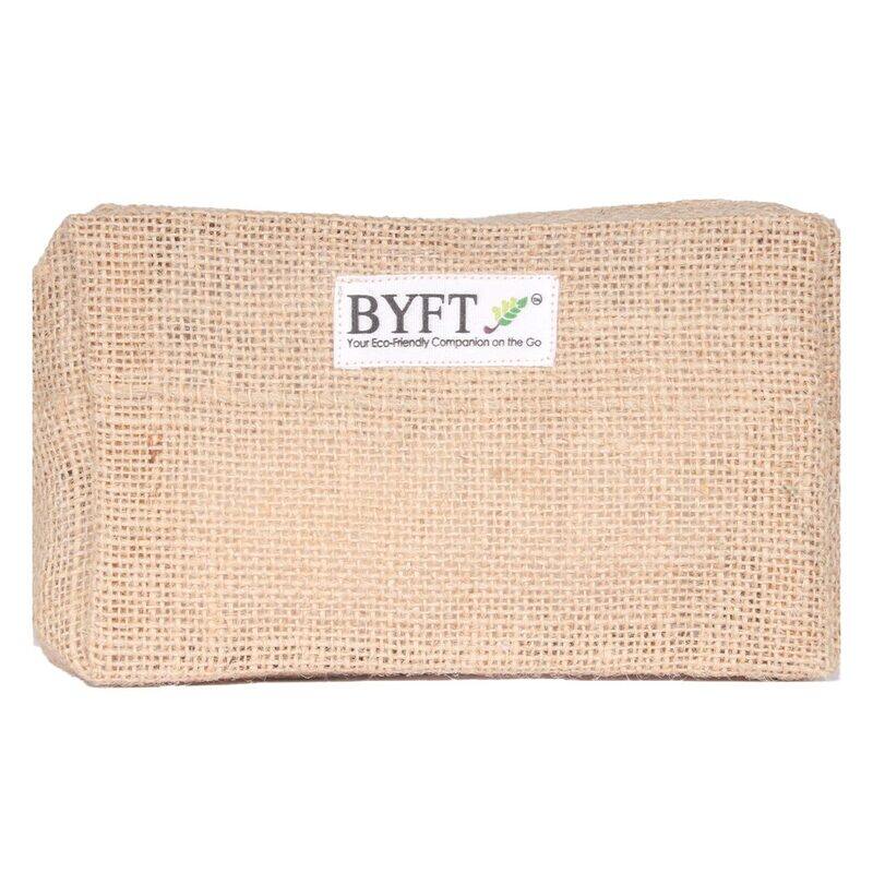 

BYFT Natural Jute Cosmetic Purse