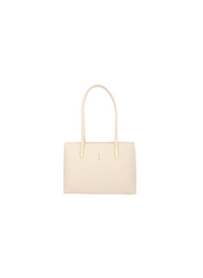 Jafferjees The Azalea Leather Satchel Handbag for Women, Off White