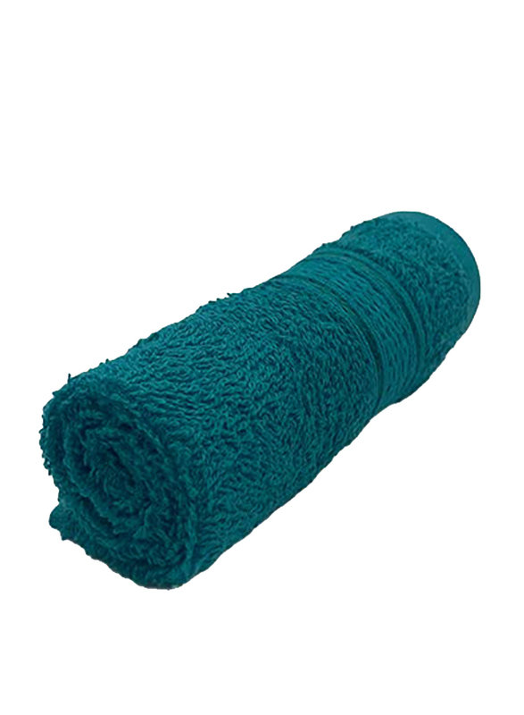 BYFT Daffodil 100% Cotton Washcloth, 30 x 30cm, Turquoise Blue
