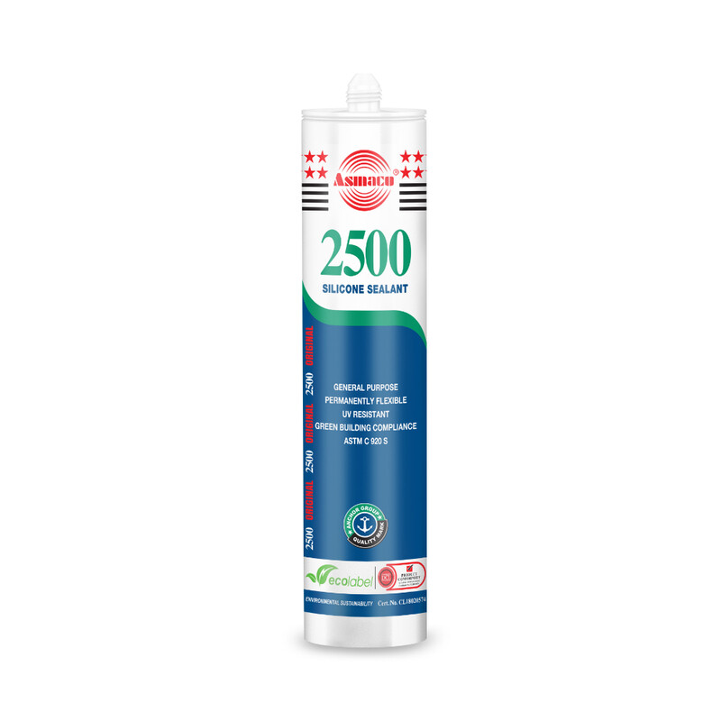 

Asmaco 2500 Silicone Sealant - Clear - 280 Ml - Set of 01