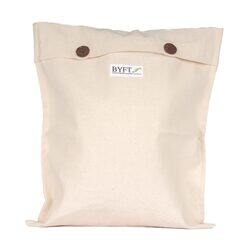 BYFT Natural Cotton Bag With Coconut Button Closure