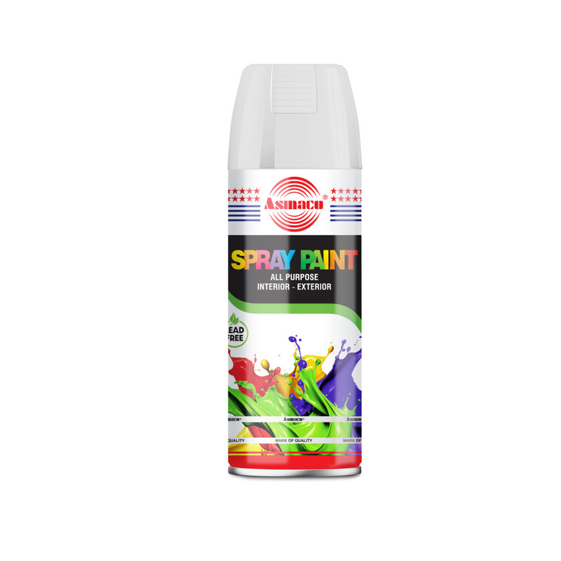 

Asmaco Spray Paint - White - 400 Ml - Set of 01