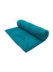 BYFT Daffodil 100% Cotton Bath Towel, 70 x 140cm, Turquoise Blue