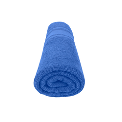 BYFT Home Castle (Blue) Premium Bath Towel  (70 x 140 Cm - Set of 1) 100% Cotton Highly Absorbent, High Quality Bath linen with Diamond Dobby 550 Gsm