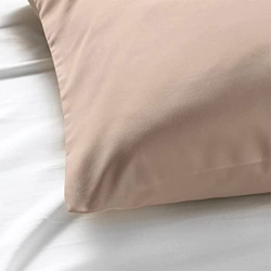 BYFT Tulip Percale Pillow Cover, 180 Thread Count, Beige