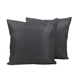 BYFT Adelina Grey 16 x 16 Inch Decorative Cushion Cover Set of 2