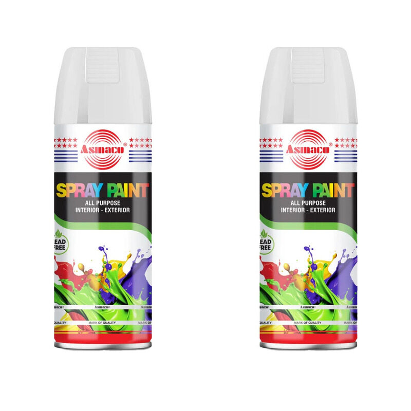 

Asmaco Spray Paint - Clear Laquer - 400 Ml - Set of 02