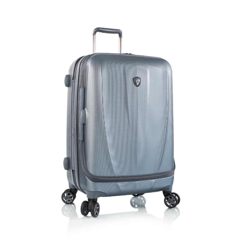 Heys Smart Vantage - 53 Cm (Slate Blue) Hard Case Trolley Bag (Polycarbonate) with Dual 360° Spinner Wheels Set of 1 pc