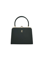 Jafferjees The Sukan Leather Satchel Handbag for Women, Grey