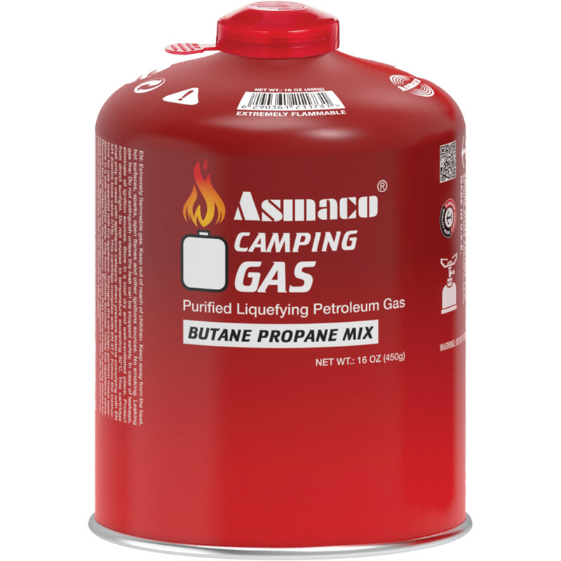 

Asmaco Camping Gas Butane Portable Propane Mix - 450G - Set of 01