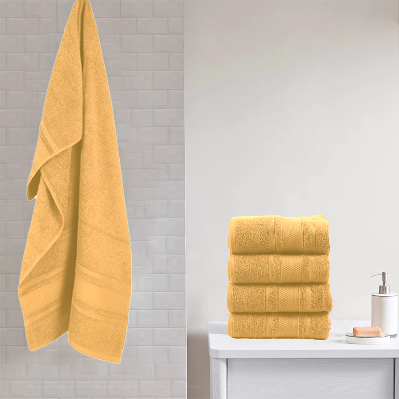 BYFT Home Castle (Cream) Premium Bath Sheet  (90 x 180 Cm - Set of 1) 100% Cotton Highly Absorbent, High Quality Bath linen with Diamond Dobby 550 Gsm