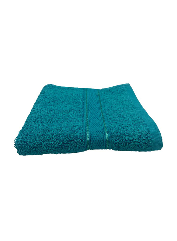 BYFT Daffodil 100% Cotton Hand Towel, 40 x 60cm, Turquoise Blue