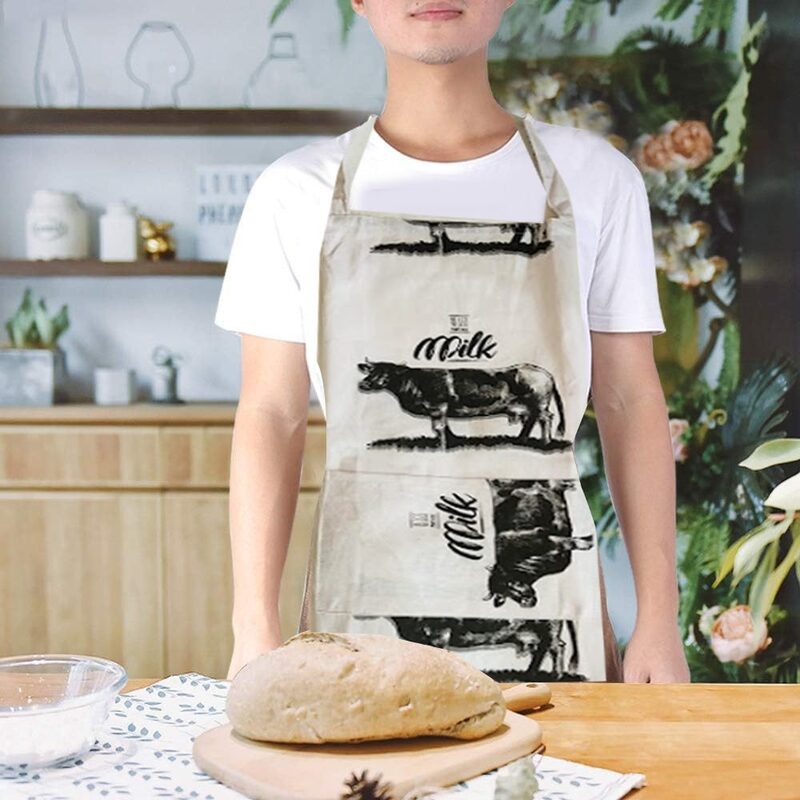 BYFT Orchard Kitchen Apron-Cow design