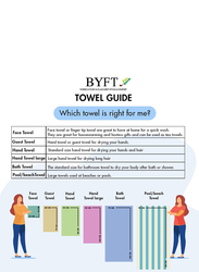 BYFT 2-Piece Daffodil 100% Cotton Hand Towel Set, 40 x 60cm, Fuschia Pink