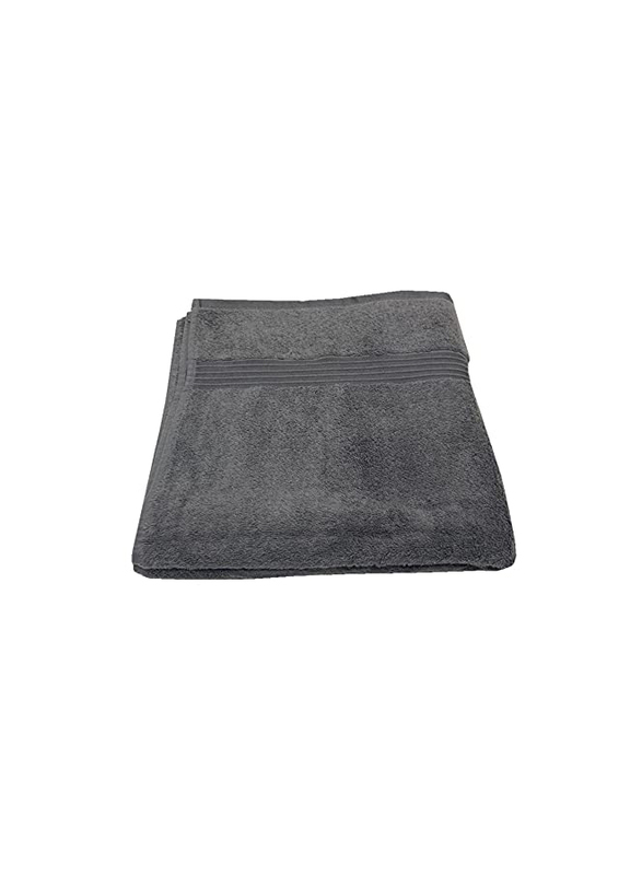 BYFT Home Essential 100% Cotton Bath Sheet, 90 x 180cm, Charcoal Dark Grey