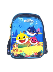 Pinkfong 18-inch Baby Shark Story School Backpack for Kids, Multicolour
