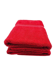 BYFT Gardenia 100% Cotton Hand Towel Set, 2 Piece, Red