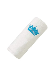 BYFT 2-Piece 100% Cotton Embroidered Prince & Princess Hand Towel Set, 50 x 80cm, White/Blue/Pink
