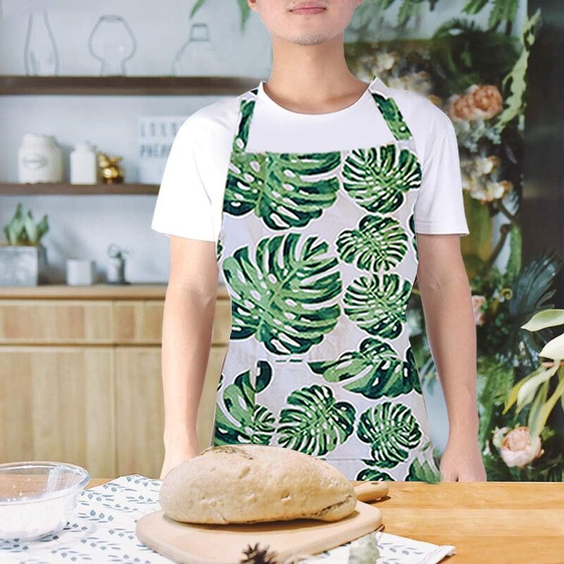 BYFT Orchard Kitchen Apron-Monstera Leaves