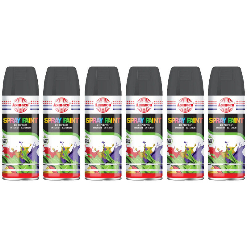 

Asmaco Spray Paint - Medium Grey - 400 Ml - Set of 06