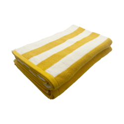 BYFT Petunia (Yellow - White) Luxury Pool Towel (90 x 180 Cm -Set of 2) 100% Cotton, Highly Absorbent and Quick dry, Classic Hotel and Spa Quality Beach Towel -550 Gsm