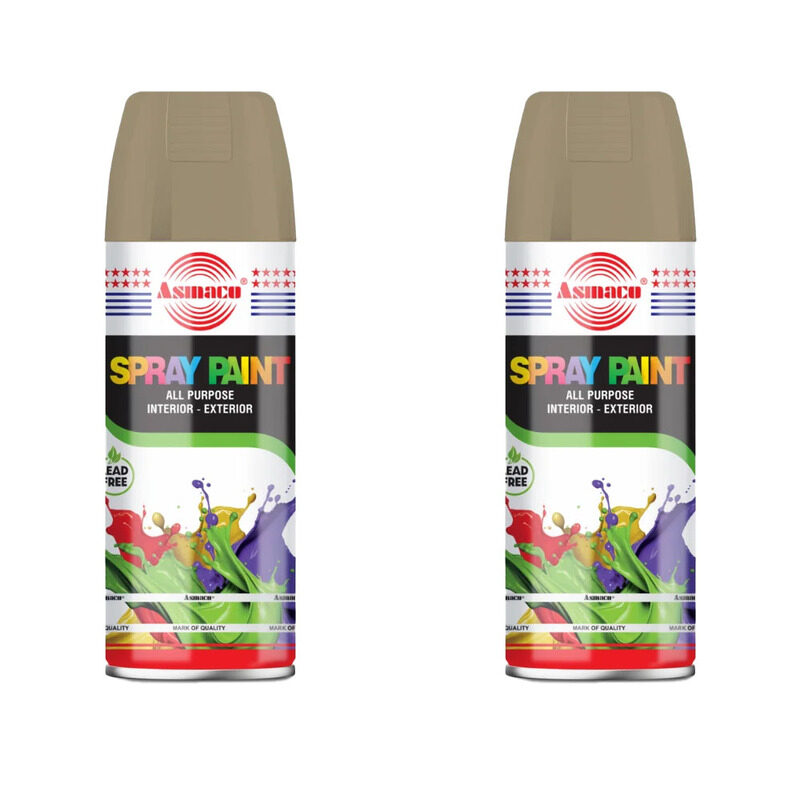 

Asmaco Spray Paint - Bright Gold - 400 Ml - Set of 02