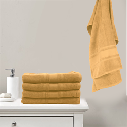 BYFT Home Castle (Cream) Premium Bath Towel  (70 x 140 Cm - Set of 1) 100% Cotton Highly Absorbent, High Quality Bath linen with Diamond Dobby 550 Gsm