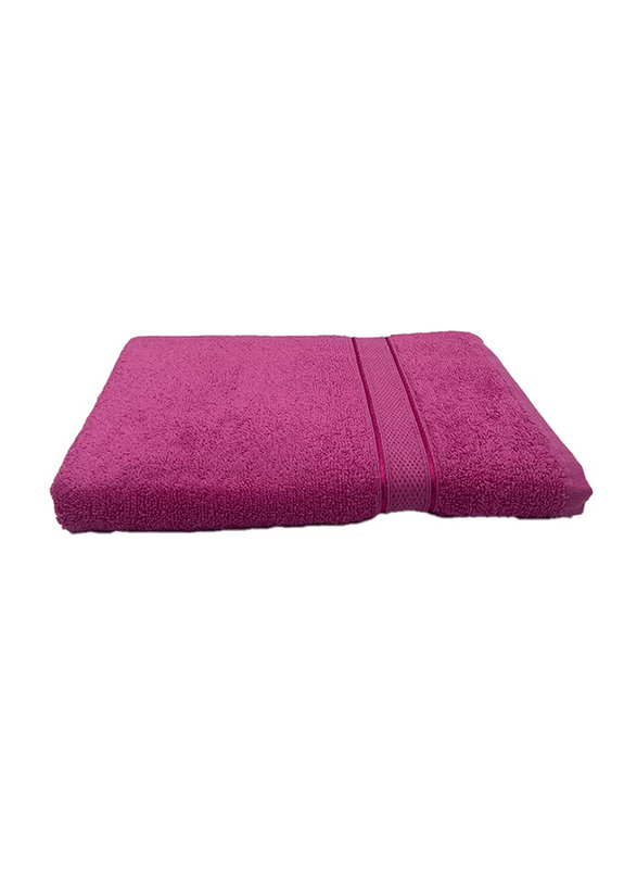 BYFT Daffodil 100% Cotton Bath Towel, 70 x 140cm, Fuchsia Pink