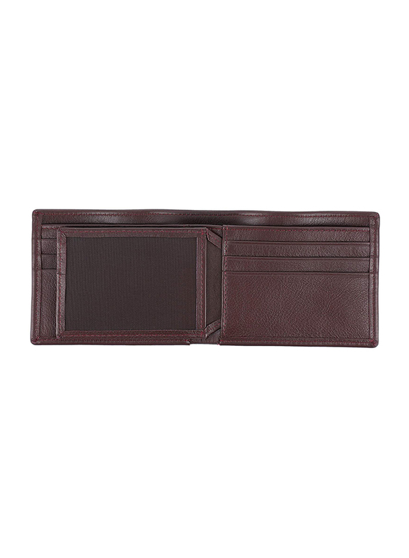 Jafferjees Berlin Leather Bi-Fold Wallet for Men, Dark Brown